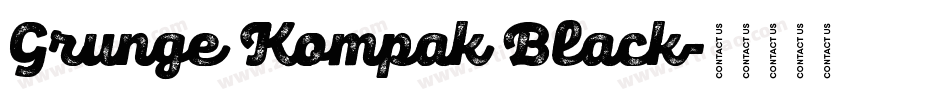 Grunge Kompak Black字体转换